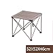 Produktbild Klapptisch Aluminium Esstisch im Freien Portable Sandy Beach Camping Grill Tabellen Haushalt Einfache Klapp Esstisch (Farbe : Champagner, größe : 52*52*46cm)