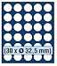 Produktbild SAFE 6332 TABLEAUS NOVA exquisite 30 x 32,5 mm RUNDE FÄCHER - IDEAL FÜR 10 EURO / 10 DM / 10 MARK DDR & MÜNZEN BIS 32,5 mm - PASST FÜR NOVA - NOVA EXQUISITE - HOLZ KASSETTEN 5883 – WURZELHOLZ KASSETTEN 5883 - MÜNZKOFFER 176 - 172 - 173 - 174 - 175 - 177 - 179 - 276