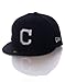 Produktbild New Era 59Fifty Cleveland Indians BK WH Fitted Hat (Black/White) Men's MLB Cap