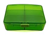 PuTwo Pill Box with 6 Compartments Large Capacity Pill Storage Box Pill Divider - Green