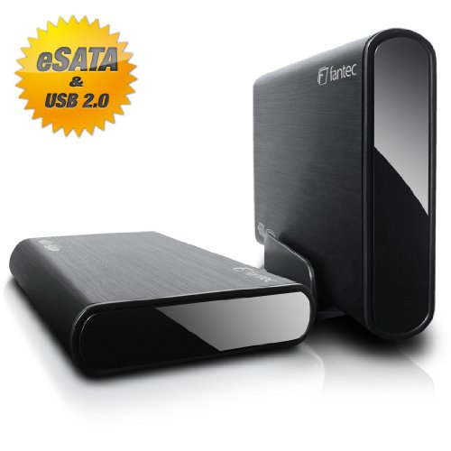 Fantec DB-ALU2e 500GB externe Festplatte (8,9 cm (3,5 Zoll), SATA, USB 2.0) schwarz