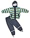 ELKA Child's Waterproof Striped Jacket and Trousers Set Size 110 cm Blue