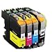Produktbild Pack 4 Farben Brother LC121 x L x V3 LC121 LC123 Tintenpatronen GENERICOS für Verwendung im: Brother Kapazität: Schwarz 16 ml/10 ml kompatibel mit: DCP J4110DW DCP j522dw DCP J752DW MFC J650DW MFC J6920DW MFC J870DW MFC J4410DW MFC J4610DW MFC/MFC J4710DW MFC J870DW MFC J6520DW J6720DW DCP in Germany W DCP J152 W DCP J172 W/MFC MFC J245 J470DW DCP J552DW * WICHTIG – > letzte Aktualisierung des Chip V3, geeignet für alle Drucker. 24 Monate Garantie