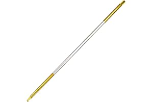 oAutoSjy Magischer Zauberstab,130CM Professioneller Zauberstab Kampfkunst Leistung Taschenstab Metall Zauberstab Teleskop Magic Stick Tragbare Pocket Staff für Bühnenleistung Zauberspiel,Gold Silber