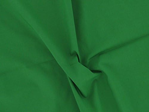 Dalston Mill Fabrics Polycotton Fabric, Emerald Green, 4m