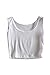 SODIAL(R)Women Sexy Crop Top Sleeveless Tee T-Shirt Vest Tank Top white