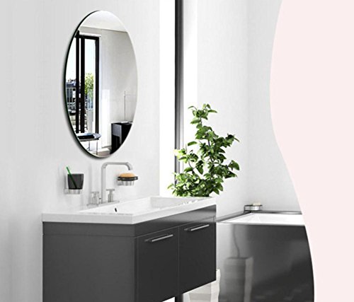Xiuxiangianju Badezimmerspiegel dekorative Spiegel Badezimmer Luxus-Badezimmer-Spiegel anti-fog wasserdichte ovale Spiegel Schminkspiegel - 2
