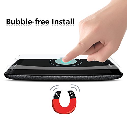 OMOTON  2-pack  Cristal Templado LG G4 Protector de Pantalla con 9H Dureza  Alta Definicion  Garant  a de por vida 