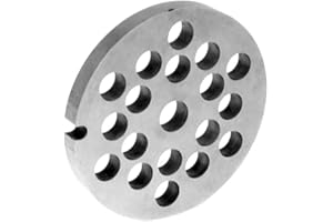 PUREPOWER Cuchillo Molinillo de Carne con Orificios, Plate Disco Cuchillo ø 8 mm, Herramienta de Cocina | para la picadora de carne Bosch, Zelmer, Cámara número 8 – 61 mm