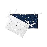 BORNINO HOME Nestchen Mond und Sterne Bettkopfschutz Babynestchen, weiß - 3