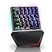 Produktbild Einhändige Tastatur LED RGB Farbe Backlit Portable Mini Gaming Keypad 35 Key Gaming Tastatur für LOL/PUBG/Fortnite/Wow/Dota/OW