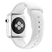 Produktbild myqyiyi Silikon-Armband Intelligente Uhr für Apple Watch Series 3 38 mm weiß