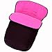 Universal Car Seat Footmuff to Fit All Car Seats - Raspberry (Black / Pink)