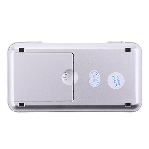 MagiDeal Digital Waage Feinwaage Taschenwaage für Schmuck Gold Silber Münzen Gramm 0.01G – 200g X 0.01g - 4