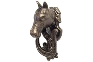 ‎ZEITZONE zeitzone Rustikaler Türklopfer Hufeisen Pferd Gusseisen Landhausstil Braun