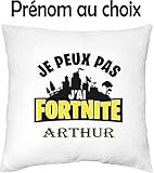 Générique Mille et Un KDO - Housse de Coussin personnalisée j'peux Pas J'Ai. prénom au Choix