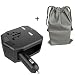 Produktbild Universal Reisestecker ,KINDEN Reiseadapter(US/EU/UK/AU) Travel Adapter mit 2.5A Dual USB Laden Ladegerät(Schwarz)