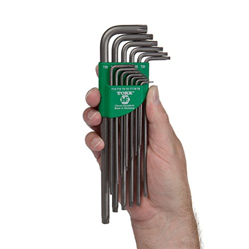 TORX® 70464 Winkel Schraubendreher Set 13tlg. T5-T50 | Made in Germany | Torxschlüsselsatz | Schraubenschlüssel | T5 | T6 | T7 | T8 | T9 | T10 | T15 | T20 | T25 | T27 | T30 | T40 | T50 | TX | für Torx Schrauben - 3