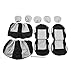 Produktbild LoveOlvidoD Autositzbezüge, 9pcs Abnehmbare waschbar Gestrickte Auto Sedan LKW Auto Seat Protector, Universal Van Fahrzeugsitz Schutzbezüge, Schutz für Kind & Baby Autositze, Hundematte