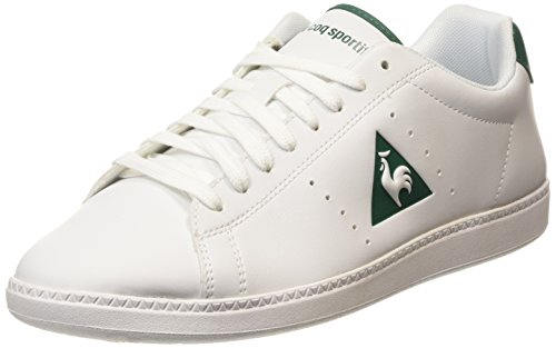 Le Coq Sportif Courtone S, Herren Sneakers, Weiß (Optical White/EvergrOptical White/Evergr), 43 EU (9 UK)