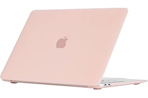 EooCoo Coque MacBook Air 13 Pouces A2337 A2179 A1932, Plastique Case Rigide Étui pour 2020 2019 2018 MacBook Air 13.3 Retina avec Touch ID - Rose