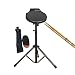 Produktbild LINGLING-Trommel 12 Zoll Dumm Drum Pad Set Drum Mat Elektronische Metronom Geschenk Junge Mädchen Mit Tasche (Farbe : SCHWARZ, größe : Drum+Bracket+Drum Bag)