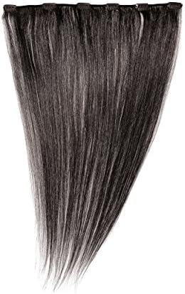 Love Hair Extensions 20 inch Clip In Extension, Human Hair, Colour 1B - Natural Black