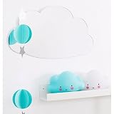 A Little Lovely Company – Nachtlich, Nachtlampe – Mini Cloud Light – Wolke – blau - 2