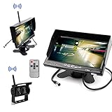 Wireless Monitor & Kamera: Wireless Truck CCTV-Parkkit, einfach zu installieren und ein Überwachungssystem aufzubauen. Hochleistungs-Funkübertragungsbereich von 30 bis 60 Fuß.