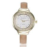 Pondkoo Luxus Frauen Edelstahl Uhr Analog Quarz Armband Armbanduhren Geschenk