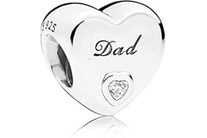 FGT Family Hearts Charms for Bracelets Necklaces Pendants Gift for Mum Daughter Granddaughter Auntie Dad Sister BFF Best Friends Family Valentine Mothers Day Anniversary Birthday Sterling Silver