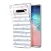 Produktbild HULI Design Case Hülle für Samsung Galaxy S10 Plus Handy im rosa Anker Design - Handyhülle aus TPU Silikon - Schutzhülle klar im maritim Muster Kreuzfahrt Anchor - Transparent für Dein Smartphone