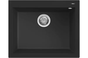 Elleci LKQ11086 Lavello da Incasso KERATEK, Nero