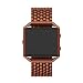 Produktbild myqyiyi Fitbit Blaze Smart Watch Edelstahl-Armband Mode-Streifen Kaffeebraun