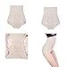 Bigood Women Sheer Mesh Boyshort High Waist Underpants Apricot XXL Waist 80-86cm
