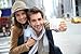 Produktbild Alu-Dibond-Bild 140 x 90 cm: "Tourists in Manhattan showing New York pass", Bild auf Alu-Dibond