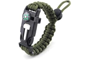 PRIMAL SURVIVAL Paracord Survival Bracelet, Emergency Outdoor Gear, Camping Accessory