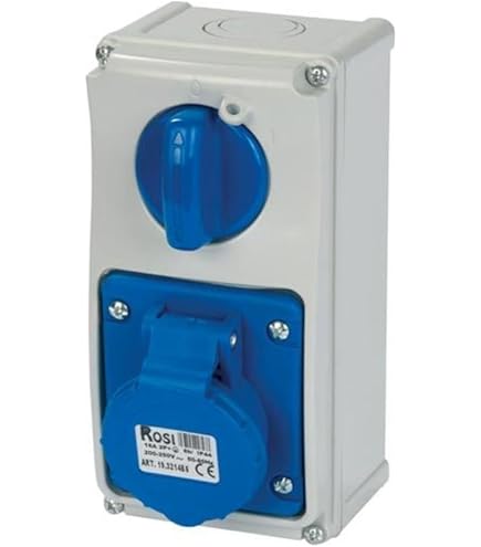 Presa Interbloccata Gewiss 3P+N+T IP67 32A Senza Fondo - GW66320N