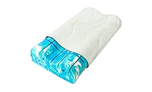 buddy wave Nackenkissen 60x33 höhenverstellbar, ergonomisches Gel Kopfkissen für Rückenschläfer und Seitenschläfer, entspannt Nacken, Rücken und HWS, Nackenstützkissen mit Gelschaum