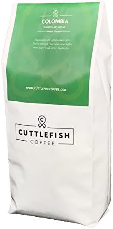 Sugarcane Decaffeinated Colombia Freshly Roasted Coffee Beans Perfect For Espresso, Cafetiere, Aeropress, Chemex and Hario - 250g Whole Beans