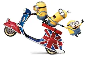 Funny Cartoon Minion Wall Sticker Size 12