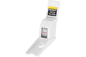 Nimomo Stadiomètre Mural, 200cm Mètre Ruban Toise Murale Rétractable Règle de Hauteur, Murale Toise de Mesure Taille Toise à Ruban Murale Règle De Croissance Pour Enfants Et Adultes