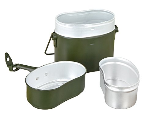 Bundeswehr Essgeschirrset Essbesteck + BW Aluminium Kochgeschirr + Edelstahltasse - 3