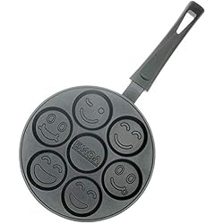 BIOL Poêle à crêpes antiadhésive en aluminium Smiley faces (24 cm)
