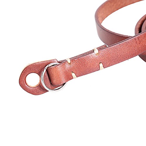 CANPIS Bandouli  re   Sangle de cou   Sangle d Epaule Amovible pour tous les Appareils Photo DSLR Leica Canon Nikon Sony Olympus Pentax Fujifilm etc  Marron 