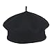 La Vogue Kids Baby Toddler Girls Solid Color Classic Beret Hat Cap Black