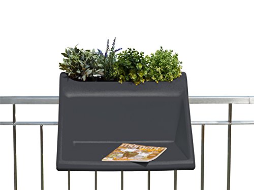 rephorm balKonzept : Balkontisch mit integriertem Blumenkasten / anthrazit