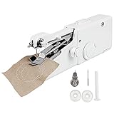 【PERFECTO PARA CUALQUIER MATERIAL】★ Adecuada para telas, prendas de vestir, seda, jeans, cuero, denim, lana, dobladillos, cortinas, perforaciones, artesanías de juguetes, etc. Puede usarla para parches o agujeros en la ropa. Nota: El grosor de costura adecuado no puede sobrepasar 1,8 mm.