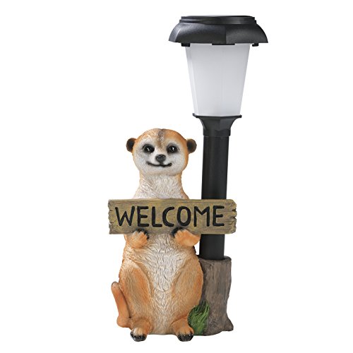 EASYmaxx Solar-Leuchte LED Erdmännchen Welcome 1,2V ( Garten-Dekoration, Gartenlampe, Gartenleuchte ) - 2