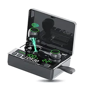 EDYELL C6 Upgraded Wireless Earbuds Bluetooth 5.0 with Massive 5000mAh Charging Case/POWERBANK IPX7 Waterproof TWS Headphones Built in Mic Premium Sound with Deep Bass for Sports
